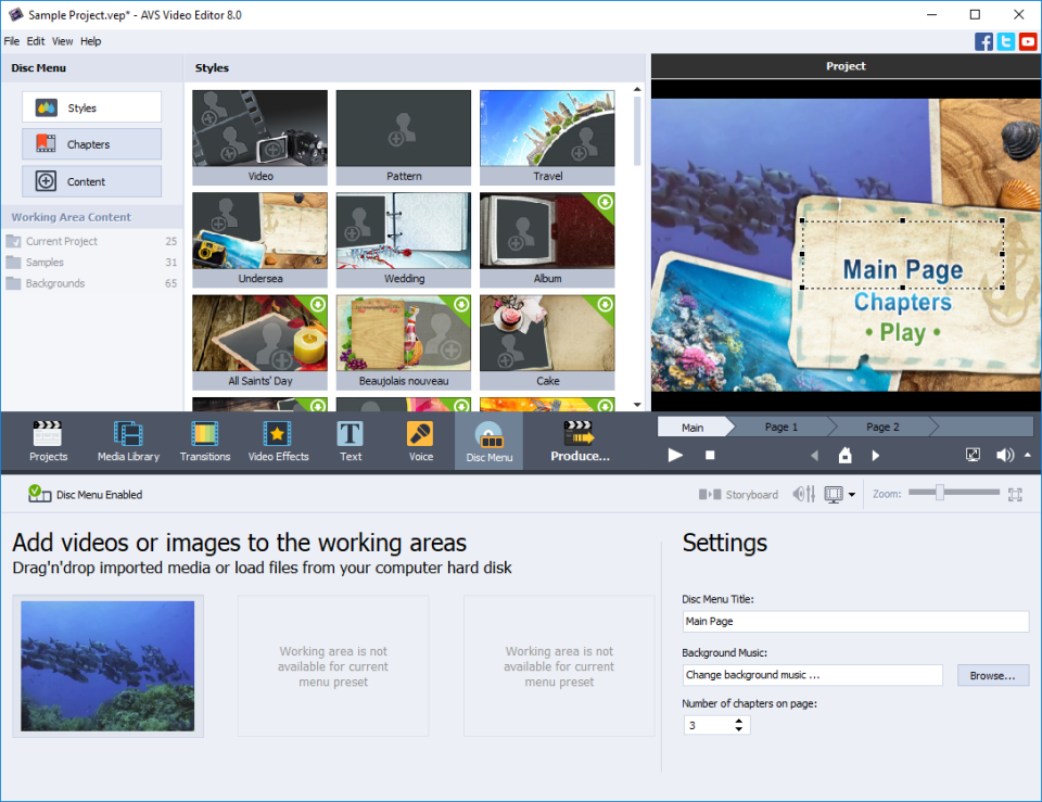 screenshot of AVS Video Editor